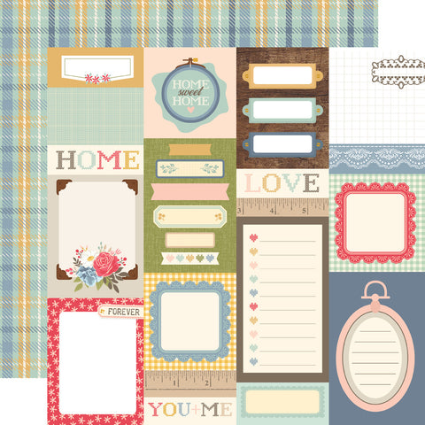 Front Porch - Simple Stories - Double-Sided Carstock 12"X12" - Journal Elements