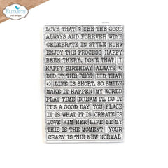 Elizabeth Craft Designs - Clear Stamps - Journal Phrases 3 (8895)