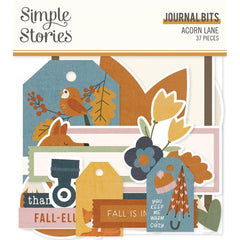 Acorn Lane - Simple Stories - Bits & Pieces Die-Cuts 37/Pkg - Journal