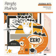 FaBOOlous - Simple Stories - Bits & Pieces Die-Cuts 41/Pkg - Journal