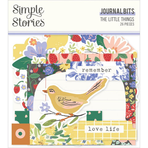 The Little Things - Simple Stories - Bits & Pieces Die-Cuts 26/Pkg - Journal
