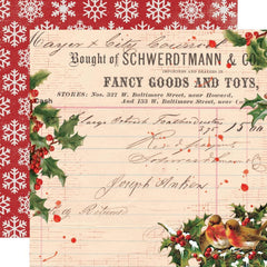 Simple Vintage Dear Santa - Simple Stories - Double-Sided Cardstock 12"X12" - Joyful
