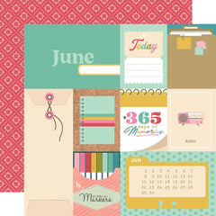 Noteworthy - Simple Stories - Double-Sided Cardstock 12"X12" - June
