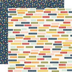 For the Record - Simple Stories - Double-Sided Cardstock 12"X12" - Just The Details