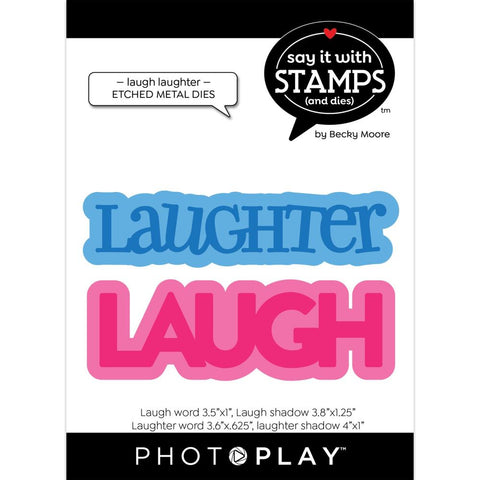 PhotoPlay - Say It With Stamps - Die Set - Laugh-Laughter (5849)