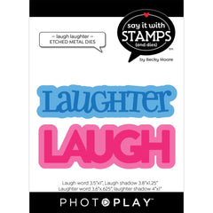 PhotoPlay - Say It With Stamps - Die Set - Laugh-Laughter (5849)