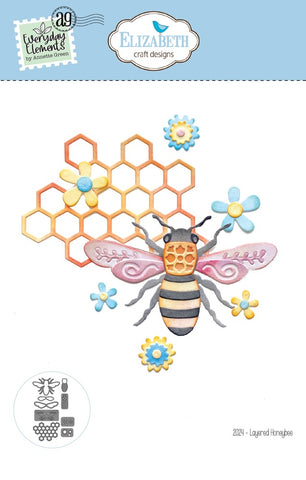 Elizabeth Craft Designs - Die Set - Layered Honeybee (7126)