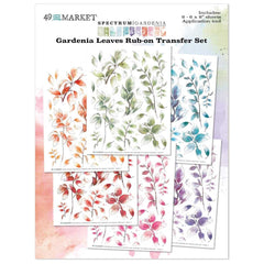 Spectrum Gardenia - 49 & Market - Rub-Ons 6"X8" 6/Sheets - Leaves (3688)