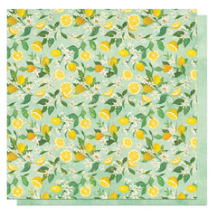 Fresh Picked 2 - PhotoPlay - Double-Sided Cardstock 12"X12" - Lemon Twist