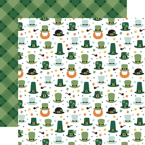 Lucky Charm - Echo Park - Double-Sided Cardstock 12"X12" - Leprechaun Luck