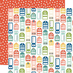 Pack Your Bags - Simple Stories - Double-Sided Cardstock 12"X12" - Let's Go Everywhere