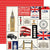 London - Carta Bella - Double-Sided Cardstock 12"X12" - Journaling Cards