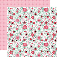 Valentine's Day - Echo Park - Double-Sided Cardstock 12"X12" - Lover Floral