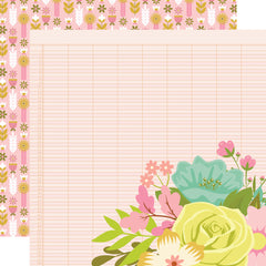 Tea Garden - Simple Stories - 12"x12" Patterned Paper - Lovely Day