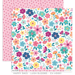 Happy Days - Cocoa Vanilla - 12X12 Patterned Paper - Lush Blooms