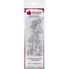 Woodware - Creative Expressions - Clear Stamps 8"X2.6" -  Magic Mushrooms (2596)