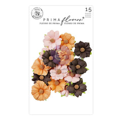 Twilight - Prima Marketing - Mulberry Paper Flowers 15/pkg - Magical Spell (7863)