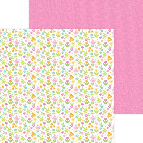 Bunny Hop - Doodlebug - Double-Sided Cardstock 12"X12" - May Flowers