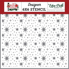 Nutcracker Christmas - Echo Park - Stencil 6"X6" - Merry And Bright Night