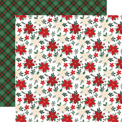 Nutcracker Christmas - Echo Park - Double-Sided Cardstock 12"X12" -Merry Floral