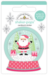 Tinsel Time - Doodlebug - Shaker-pops Cardstock Sticker - Merry Little Christmas