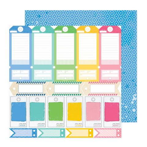 Bold & Bright - Vicki Boutin - Double-Sided Cardstock 12"X12" - Mixed Tags