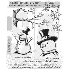 Tim Holtz - Cling Stamps 7"X8.5" - Mr. Frostie