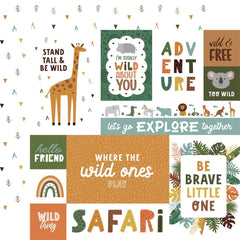 Little Explorer - Echo Park - Double-Sided Cardstock 12"X12" - Multi Journaling Cards