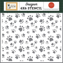 Best In Show - Carta Bella - Stencil 6"X6" - My Dog Prints