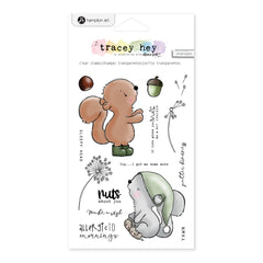 Hampton Art - Tracey Hey - Clear Stamp -  Nuts About Your (14 Piece)