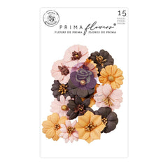 Twilight - Prima Marketing - Mulberry Paper Flowers 15/pkg - Oddities (7849)