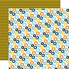 Little Builder - Echo Park - Double-Sided Cardstock 12"X12" - Oh Boy Stars