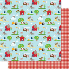 EIEIO - Bella Blvd - Double-Sided Cardstock 12"X12" - On The Farm