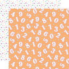 Make A Wish Birthday Girl  - Echo Park - Double-Sided Cardstock 12"X12" - One Year Older Girl