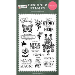 Bloom - Carta Bella - Clear Stamps - Our Story Begins Here