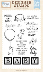 Winnie the Pooh Baby - Echo Park - Clear Stamp - Peek a Boo