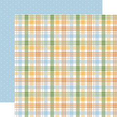 Winnie the Pooh Baby - Echo Park - 12"x12" Patterned Paper - Peek a Boo Plaid