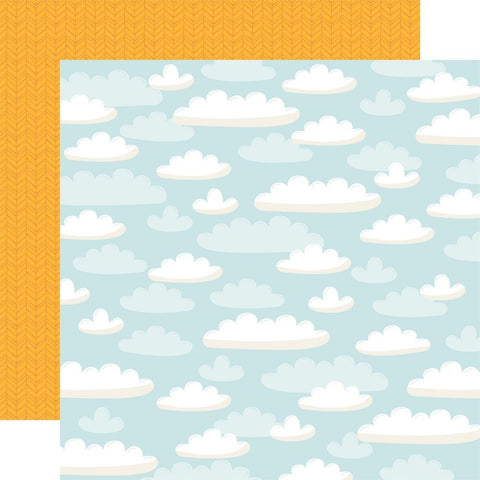 Into The Wild - Echo Park - Double-Sided Cardstock 12"X12" - Perfect Day Clouds