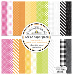 Hey Pumpkin - Doodlebug - 12"X12" Paper Pack - Petite Prints