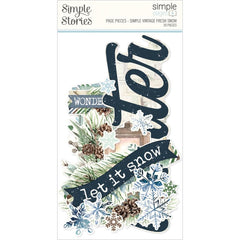 Simple Vintage Fresh Snow - Simple Stories - Simple Pages Page Pieces