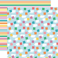 Sunny Days Ahead - Echo Park - Double-Sided Cardstock 12"X12" - Pinwheels And Clouds