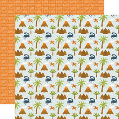 Dino-Mite - Echo Park - Double-Sided Cardstock 12"X12" - Prehistoric Day