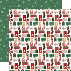 Nutcracker Christmas - Echo Park - Double-Sided Cardstock 12"X12" - Presents And Stockings