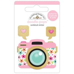 Hello Again - Doodlebug - Doodle-Pops 3D Stickers - Pretty Picture