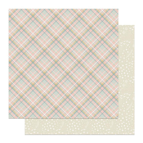 Sweet Little Princess - PhotoPlay - Double-Sided Cardstock 12"X12" - Pretty Plaid