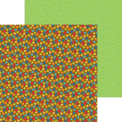 Doggone Cute - Doodlebug - Double-Sided Cardstock 12"X12"  - Puppy Paws