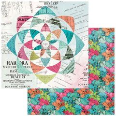 Kaleidoscope - 49 & Market - Double-Sided Cardstock 12"X12" - Quilted Spirograph