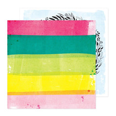 Bold & Bright - Vicki Boutin - Double-Sided Cardstock 12"X12" - Rainbow Stripes