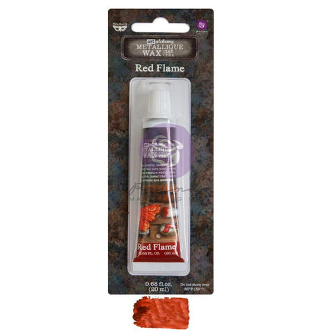 Finnabair - Art Alchemy Metallique Wax .68 Fluid Ounce - Red Flame (9783)