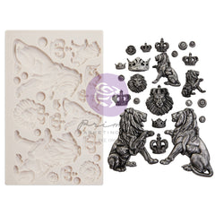 Prima Marketing/Finnabair - 5"x8"x8mm Mould - Regal Lions